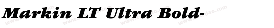 Markin LT Ultra Bold字体转换